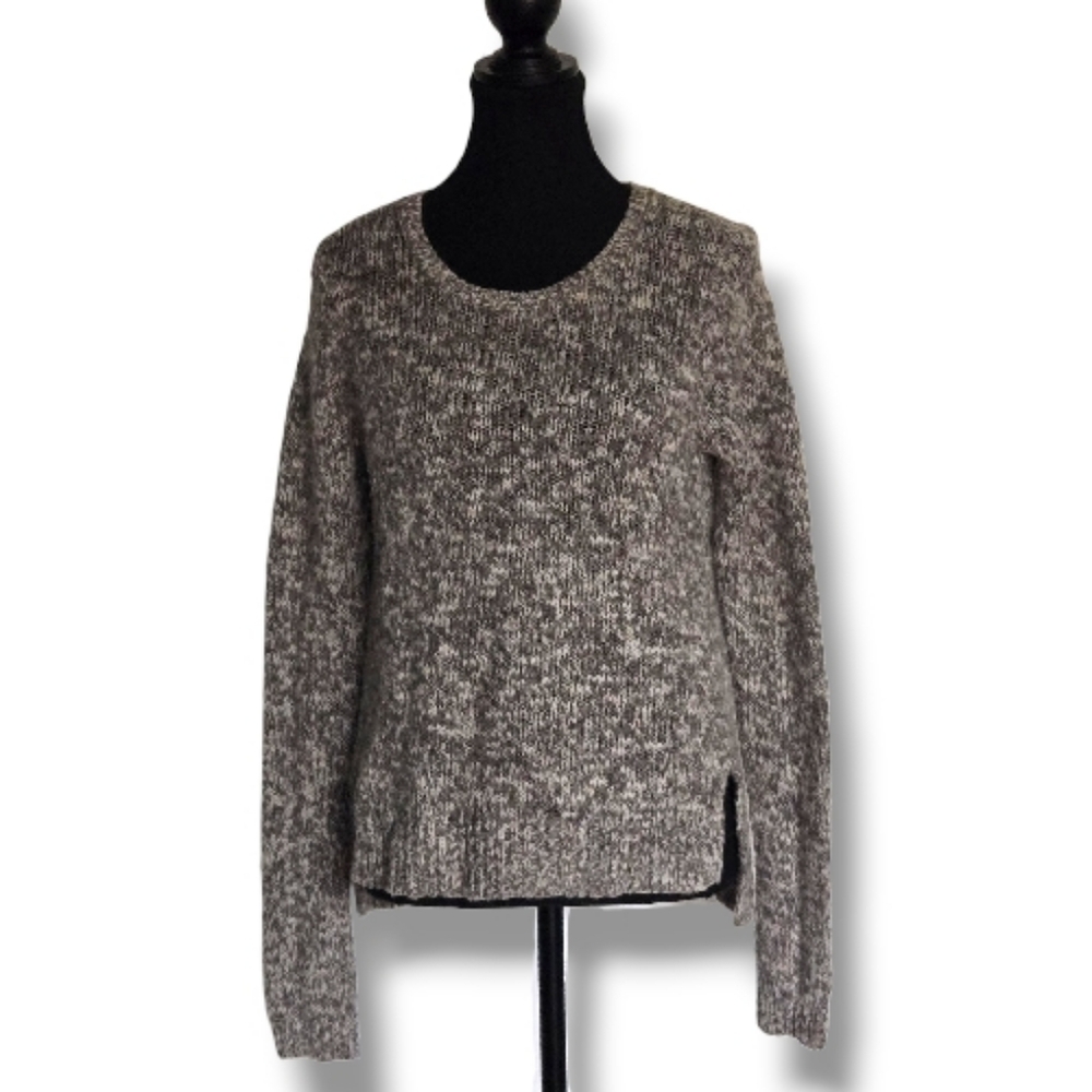 Abercrombie Marled Knit Sweater | Cozy Ribbed Pullover | Women's Medium